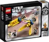 The image shows the packaging of a LEGO Star Wars Anakin's Podracer set, featuring the product and minifigures. Produktbild-Vorschau