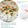 CAIJ Runde Tischdecke 213 cm 10er Set Weiße Tischdecken für Produktbild-Vorschau 6
