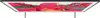 A top-down view of a television screen displaying a colorful abstract landscape. Produktbild-Vorschau