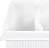 vidaXL Bambus-Wäschekorb mit 2 Fächern Weiß 72 L Produktbild-Vorschau 6