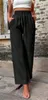 ASKSA Damen Hose Hohe Taille Weitem Bein Einfarbig Produktbild-Vorschau 2