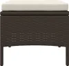 vidaXL 2-Sitzer-Gartensofa mit Tisch & Hocker Poly Rattan Produktbild-Vorschau 5