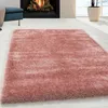 Hochflor Teppich BRILLIANT Rosa 120 cm Rund Produktbild-Vorschau 2