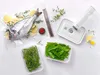A flat lay of food preparation items including a whole fish, herbs, lemon slices, snap peas, and a vacuum sealer. Náhľad obrázku produktu