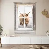 MuchoWow® Wandteppich Wandbehang Schottische Hochlandrind - Produktbild-Vorschau 6