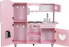 Rijoka Kinderküche aus Holz - Rosa mit Herz - Spielküche Produktbild-Vorschau 2