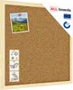 Bacheca in sughero 40x40 cm cornice in legno NATURALE Anteprima dell’immagine prodotto 1