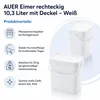 AUER 10,3 Liter Eimer rechteckig mit Deckel 29 x 20 x 27 cm Produktbild-Vorschau 5