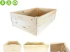A wooden planter box shown from multiple angles against a white background. Produktbild-Vorschau