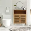 Szafka łazienkowa bambusowa 81x65x31cm Podgląd zdjęcia produktu 5