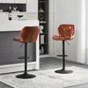 CLIPOP Barhocker, 2er Set Kunstleder Barstuhl, Retro Produktbild-Vorschau 8