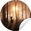 MuchoWow® Runde Wandtattoo - Wandsticker Tapete Aufkleber Produktbild-Vorschau 1