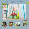 Outsunny 3-in-1-Babyschaukel mit abnehmbarer Rückenlehne, Produktbild-Vorschau 7