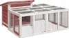 vidaXL Kaninchenstall Mokka 144x123x67,5 cm Massivholz Produktbild-Vorschau 1