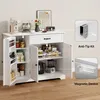 BEALIFE Kuchyňský bufet 105x40x85 cm | 3 dvířka a 1 zásuvka Náhled obrázku produktu 5