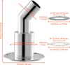 VEVOR Durch Rumpf Auspuff Hautanpassung, 24 mm Produktbild-Vorschau 8