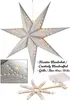 A 3D paper star lantern with LED lights, shown hanging and with its components laid out. Anteprima dell’immagine prodotto