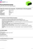A product information sheet with a small image of the product at the top right. Produktbild-Vorschau