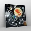 Wanduhr - Quadrat - Glasuhr - Kosmos Planet - 30x30cm - Produktbild-Vorschau 4