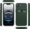 Multiple views of a dark green iPhone case with a card slot. Produktbild-Vorschau