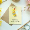 Mr. & Mrs. Panda Grußkarte Biene Blume - Gelb Pastell - Produktbild-Vorschau 2