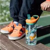 Quokka Kids Glow, bottiglia di plastica con cannuccia Anteprima dell’immagine prodotto 1