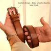 Gürtel Herren 4 cm breit aus Echtleder – Ledergürtel für Produktbild-Vorschau 4