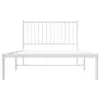 vidaXL Bettgestell mit Kopfteil Metall Weiß 107x203 cm -  Produktbild-Vorschau 14