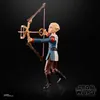 A Star Wars action figure of Omega holding a bow and arrow, posed against a black background. Produktbild-Vorschau