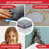 Collage showing the benefits of an air dehumidifier, including preventing moisture, mold stains, bad odors, and mold growth. Produktbild-Vorschau