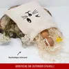 Oster- Baumwollbeutel-Set mit süßen Hasenmotiven und Produktbild-Vorschau 3