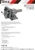Yato YT-6505, Zverák, 10 cm, Otočná základňa Náhľad obrázku produktu 14