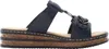 Rieker Damen Pantolette schmal mit T-Riemen Klettverschluss Produktbild-Vorschau 4