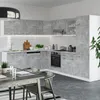 Eckküche Vicco R-Line Beton/Weiß 287 x 227 cm, AP Marmor, Produktbild-Vorschau 6