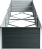 Metall Blumenbeet Hochbeet 320x80x45 cm Grau Pflanzbeet Produktbild-Vorschau 7