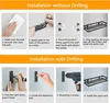 Gewürzregal Wand ohne Bohren 2er Set Edelstahl Schwarz 35 x Produktbild-Vorschau 7
