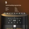 Airfryer 9L XL Heißluftfritteuse mit Digital-Touchscreen, 9 Produktbild-Vorschau 5