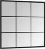 vidaXL Nástěnné zrcadlo černé 60x60 cm kovové Náhled obrázku produktu 3