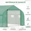 Outsunny Serre Tunnel de Jardin Grande 3.5 x 3 x 2 m - 6 Voir les images du produit 3