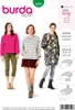 Strih Burda 6296 - Mikina, mikina s kapucňou, dlhá mikina, Náhľad obrázku produktu 2