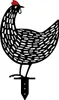 Evila Originals, Chickens, Gartenfiguren, Schwarz, Metall, Produktbild-Vorschau 6