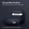 Custodia in vera pelle Accezz per AirPods 4 - blu scuro Anteprima dell’immagine prodotto 4