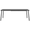 A product shot of a dark grey rectangular table with four legs, presented on a white background. Produktbild-Vorschau