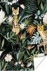 MuchoWow® Poster Dschungel - Pflanzen - Panther 120x180 cm Produktbild-Vorschau 1