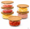 6x Esperanza Vorratsdose rund 900ml Glas & Holzdeckel Produktbild-Vorschau 9