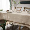Tovaglia di lino di cotone lavabile, tovaglie d'epoca per Anteprima dell’immagine prodotto 4