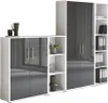 A modern office cabinet system with high-gloss doors. Produktbild-Vorschau