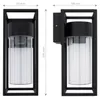 Ledvion Wandleuchte IP44 15W E27 schwarz dimmbar Produktbild-Vorschau 4