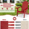 COSTWAY Chaise Adirondack avec porte-boisson, chaise de Voir les images du produit 4
