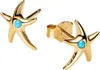 Boucles d'oreilles étoile de mer pour femmes, or IP de Voir les images du produit 4